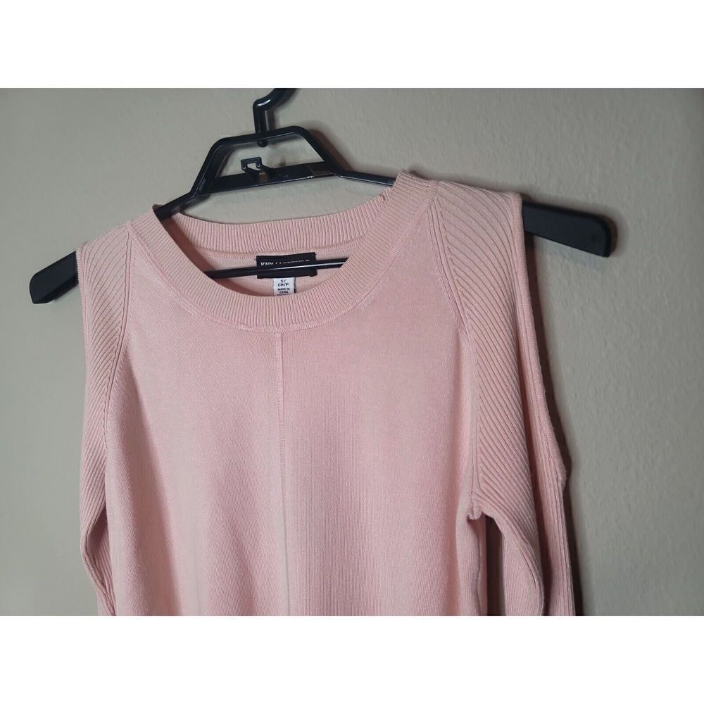Karl Lagerfeld Paris NWT Women's Pink Cold Shoulder Sweater Size Small NEW t15 - Picture 5 of 7